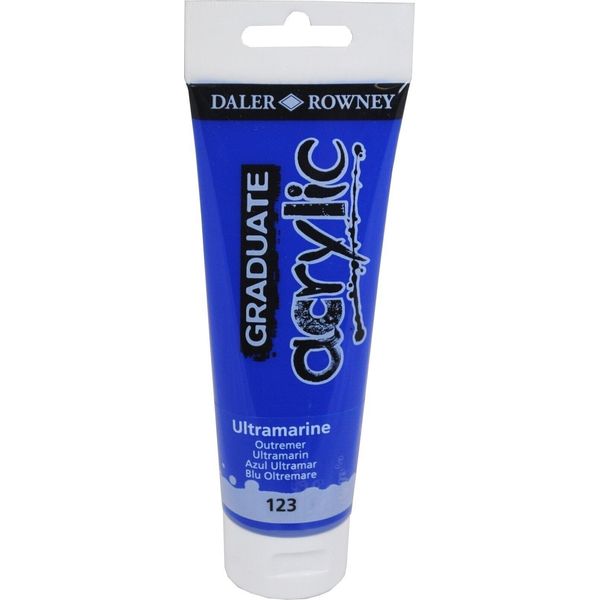 Daler Rowney Pittura Acrilica Graduata, 120 Ml, Ultramarino-image