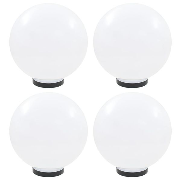 The Living Store Luci Da Giardino A Led 4 Pz. Sferica 30 Cm Pmma-image
