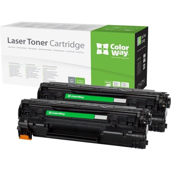 Toner Compatibile Colorway Per Xerox 106R02773 Phaser 3020/ Workcentre 3025/ 2X 1500 Pagine/ Confezione Doppia-image