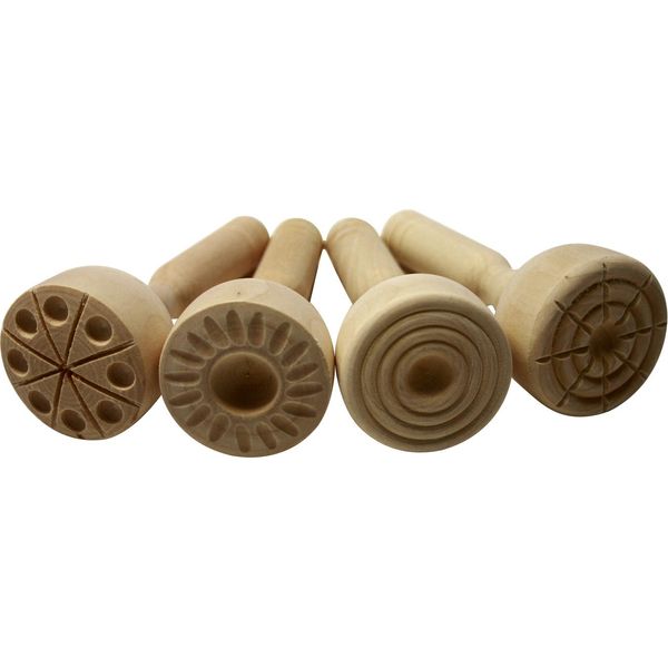 Eduplay 220-009 Stampo Per Modellare Il Legno, Naturale, 4 Pezzi (1 Set)-image