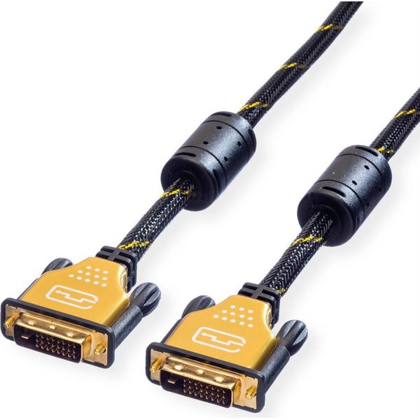 Cavo Monitor Roline Gold Dvi, ST-ST, (24+1) Dual Link, 3 M-image