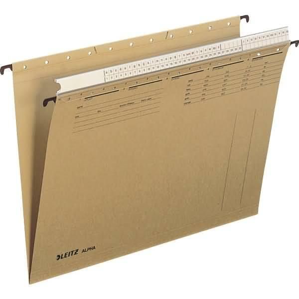 Cartella Sospesa Leitz Alpha, A4, Con Striscia Organizzativa, In Bronzo-image