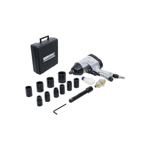 Kraftmann 3211 Set Di Avvitatori A Impulsi Ad Aria Compressa, 12,5 (1/2), 320 Nm, 16 Pz.-image