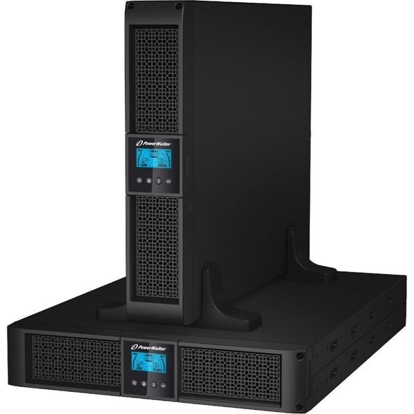 Powerwalker Vi 1000RT Lcd - Ups - Ac 220/230/240 V - 900 Watt - 1000 Va - 7 Ah - RS-232, Usb - Porte Di Uscita: 8 - 2U - 48,3 Cm (19") - Nero"-image