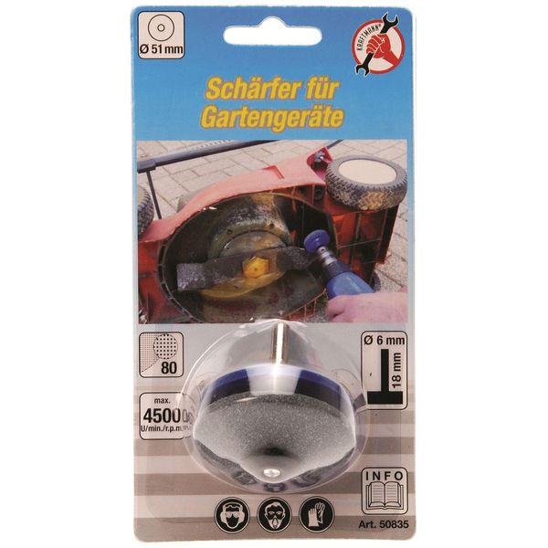 Bgs Technic Bgs - Smerigliatrice Per Tosaerba - Affilatrice Di Lame - Tosaerba A Scoppio - Universale - Adatta Per Trapano (A Batteria) - BGS50835-image