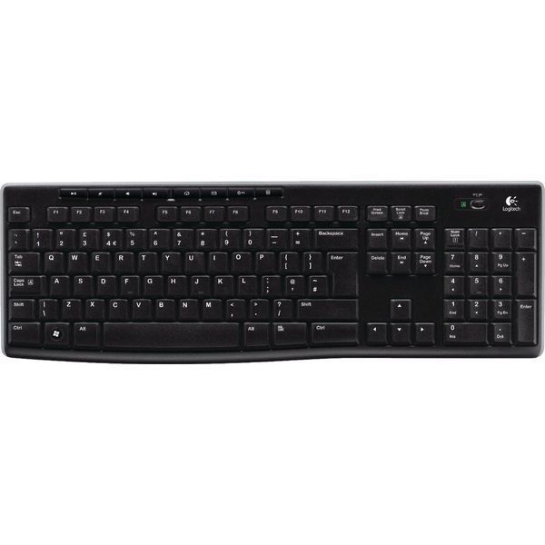 Logitech - Tastiera Senza Fili Logitech K270 Rf Azerty Zwart Belgio - K270-image