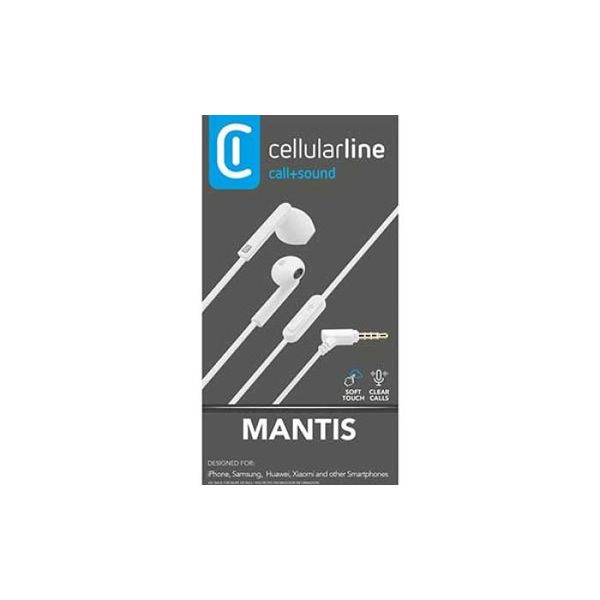 Cellularline 35895 Cuffie Cablate In Ear Chiamate/Musica Bianco-image