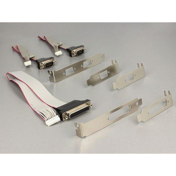 Delock Minipcie I/O Pcie Full Size 2 X Seriale RS-232 + 1 X Parallelo - Adattatore Parallelo/Seriale - Pci Express 2,0 Mini C-image