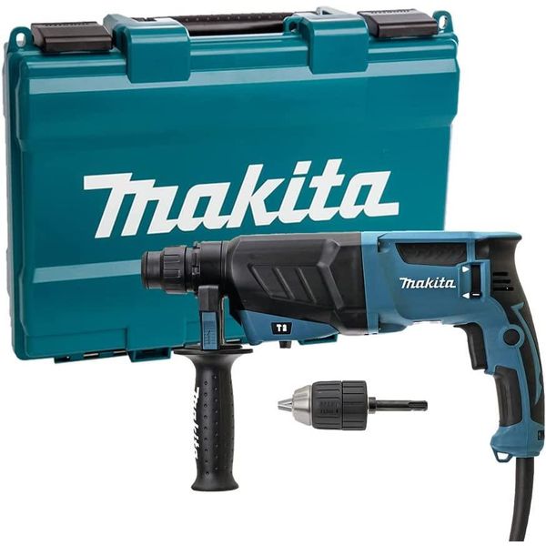 Makita Hr 2630 X7 - Trapano A Percussione Da 800 Watt E 2,4 Joule Con Supporto Sds - Plus In Valigetta-image