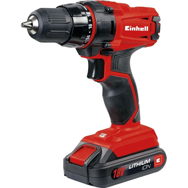 Einhell TC-CD 18-2 Li 1250 Rpm Keyless 1,36 Kg Rosso-image