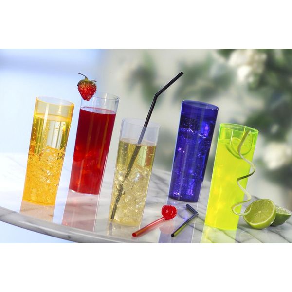 Papstar 12173 Papstar Bicchiere Da Bibita Lungo In Plastica Ps, 0,3 L, Trasparente-image