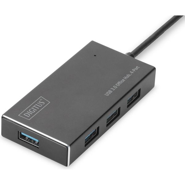 Digitus DA-70240-1 Hub Usb 3.0 Digitus Super Speed, A 4 Porte, Con Alimentatore-image