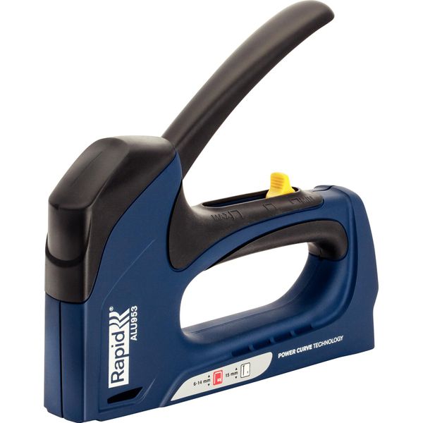 Cucitrice Rapid ALU953, Manuale, Chiodatrice Per Tappezzeria, Graffe Tipo 53, 6-14 Mm, Chiodi 8/15 Mm-image