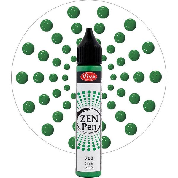 Pittura Con Applicatore Per Realizzare Punti Zen Pen - Viva Decor - Verde-image