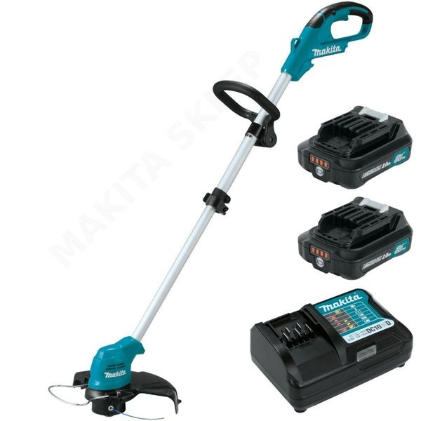 Makita UR100DWAE Decespugliatore/Tagliabordi A Batteria Da 26 Cm Nero, Blu, Metallizzato-image