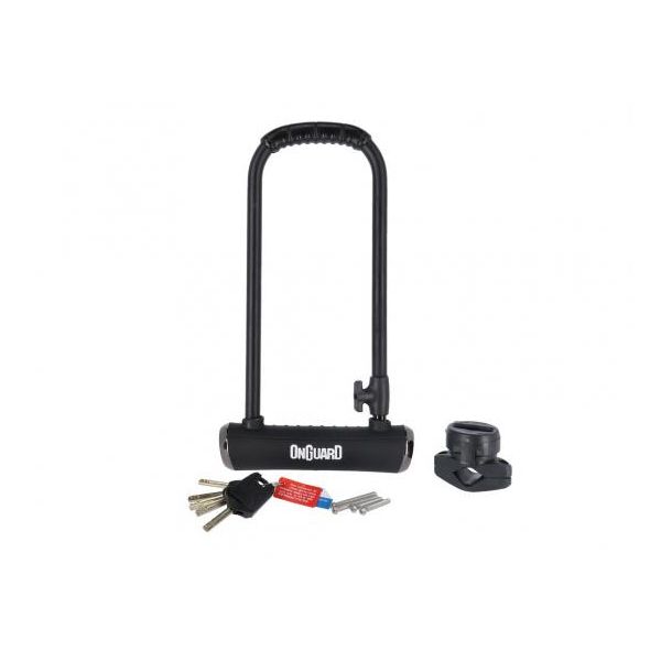 Onguard U-Lock Pitbull Ls 8002X 115 X 292 Mm, Ø 14 Mm, Con Supporto, Nero-image