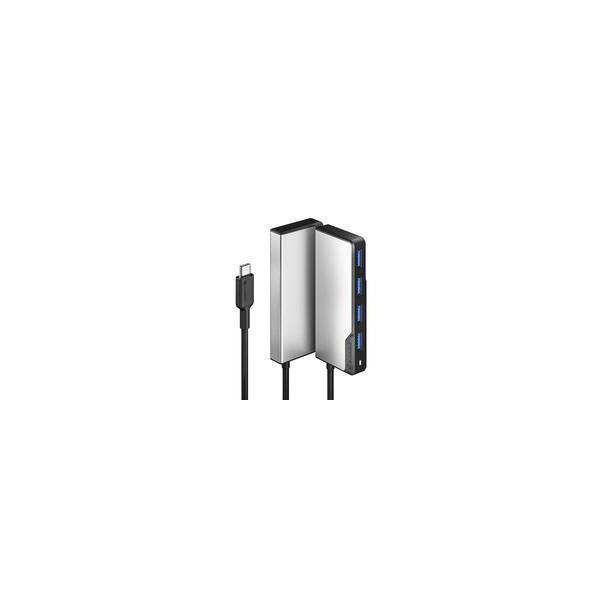 Alogic UCFUUA-SGR Alogic Adapter USB-C Fusion Swift 4In1 Hub Grau-image