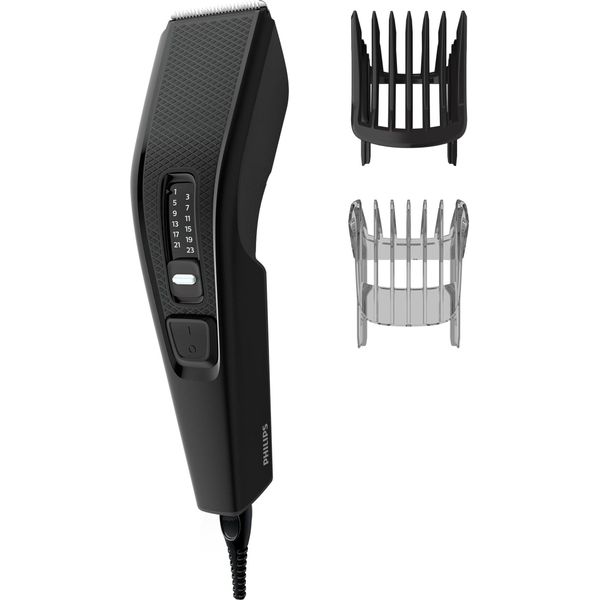 Philips | HC3510/15 Serie 3000 | Tagliacapelli A Filo | Numero Di Passi Di Lunghezza 13 | Precisione Passo 2 Mm | Nero-image