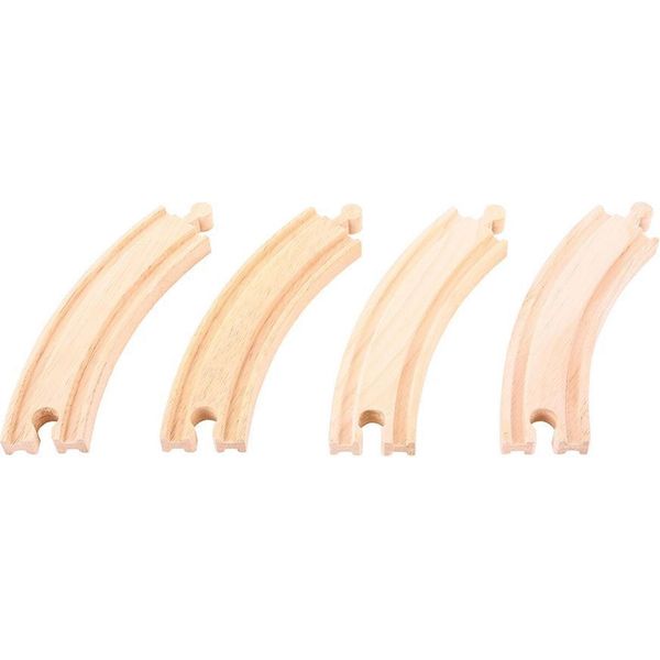 Bigjigs Binario Lungo Rotondo 17 Cm 4 Pezzi-image
