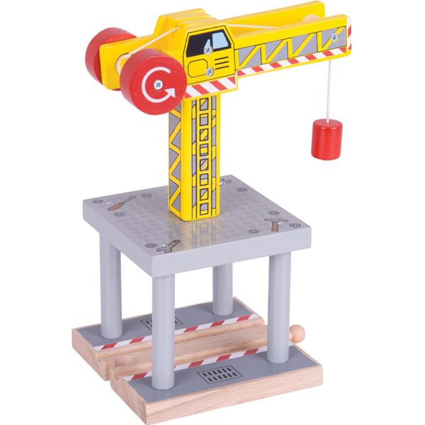 Bigjigs Rail Grande Gru Giallo-image