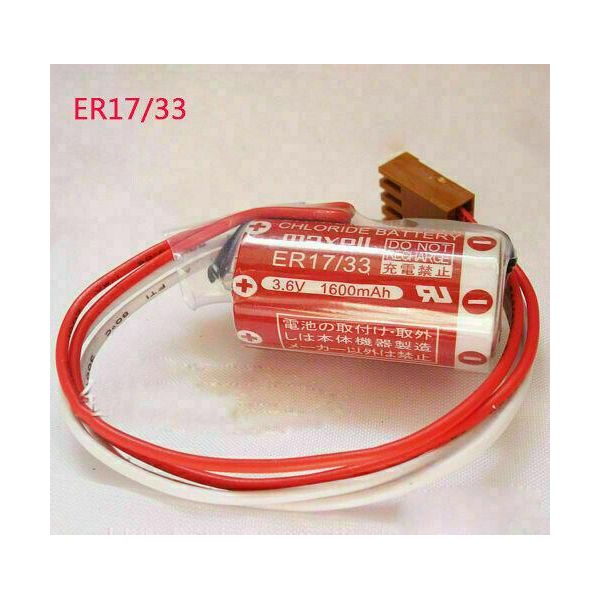 Maxell ER17/33 3,6V 1600Mah Batteria Di Backup Per Plc Con Connettore Per Omron 3G2A9-BAT0-image