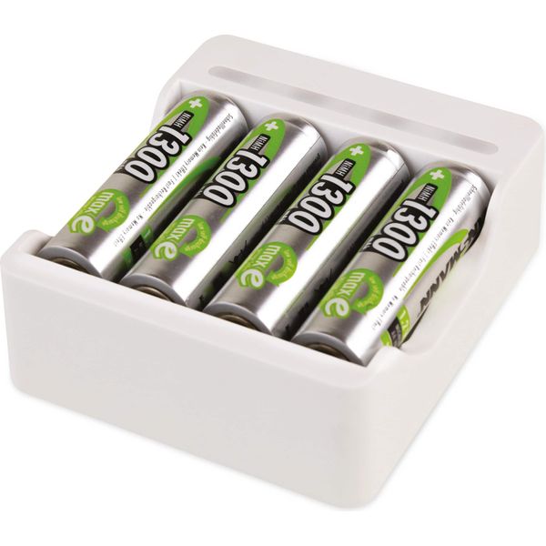 Ansmann Caricabatterie Basic Iv Incl. 4 Batterie Aa 1300Mah 1001-0120-01-image