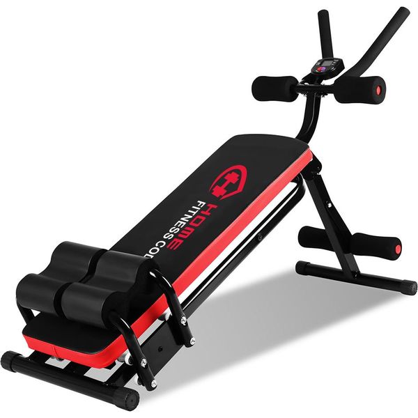 Home Fitness Code Panca Per Addominali, Panca Per La Schiena, Panca Per Sedersi, Panca Pesi Regolabile, Panca Per Addominali, Fitness Trainer, Panca Per Allenamento Con Monitor Lcd, Fino A 150 Kg-image