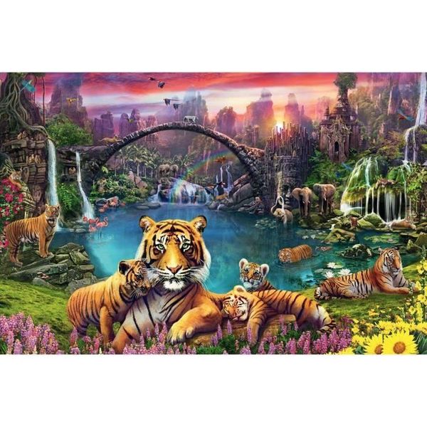 3000-Piece Puzzle Tigers In The Lagoon. Adult. Ages 14 And Up. 00016719. Ravensburger-image