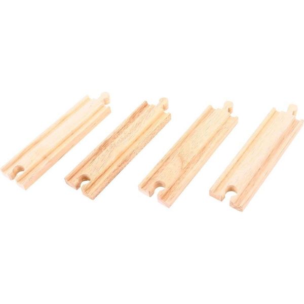 Bigjigs Rail Medium Binari Dritti 16 Cm 4 Pz-image