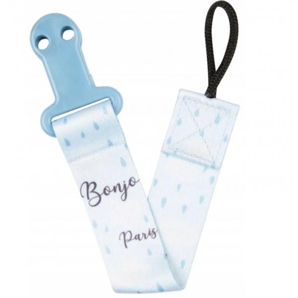 Canpolbabies Canpol Babies Nastro Su Ciuccio Con Clip Bonjour Paris Blu-image