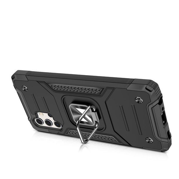 Wozinsky Ring Armor Custodia Ibrida Blindata + Supporto Magnetico Samsung Galaxy A32 4G Nero-image