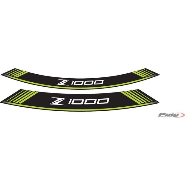 Puig 7590V Strisce Per Cerchi Speciali Per Kawasaki Z1000 Verde-image