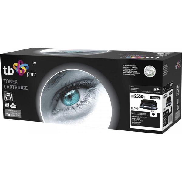 Tb Print Toner For Hp Lj P3015 Bk TH-255AN 100% New-image