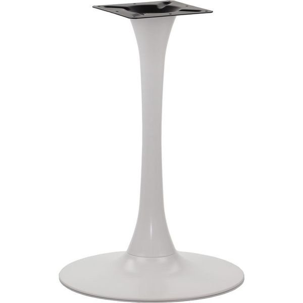 Base In Metallo Per Tavolo SH-9108, Per Ufficio, Hotel, Ristorante, Diametro 49 Cm, Altezza 72,5 Cm, Bianco-image