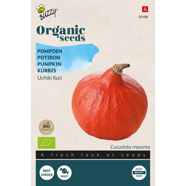 Buzzy Zucca Uchiki Kuri - Semi Biologici - Circa 1,75 Gr | Buzzy_92488-image