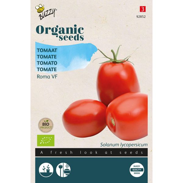 Buzzy Pomodoro Roma Vf - Semi Biologici - Circa 0,1 Gr | Buzzy_92852-image