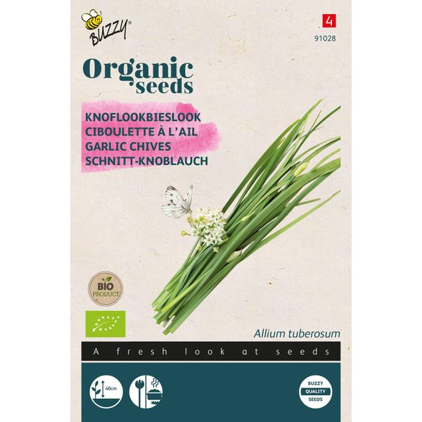 Buzzy Organic Erba Cipollina - Semi Biologici - Circa 0,6 Gr | Buzzy_91028-image