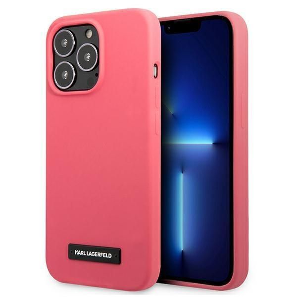 Karl Lagerfeld Klhcp13Lslmp1Pi Custodia Rigida Per Iphone 13 Pro / 13 6.1 Placca In Silicone Fucsia/Fucsia-image