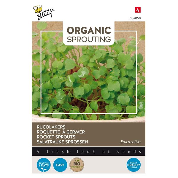 Buzzy Rucola Germogliata Biologica - Semi Biologici - Circa 30 Gr | Buzzy_084058-image