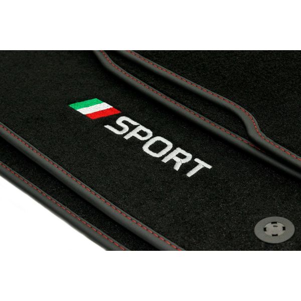 Set Di Tappetini In Velluto Sport Per Fiat Panda Iii (Dal 2012) - Adattamento Perfetto-image