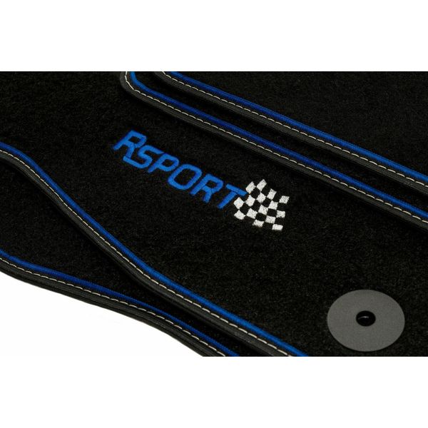Set Di Tappetini In Velluto Sport Per Ford C-Max I (2003-2010) - Adattamento Perfetto-image