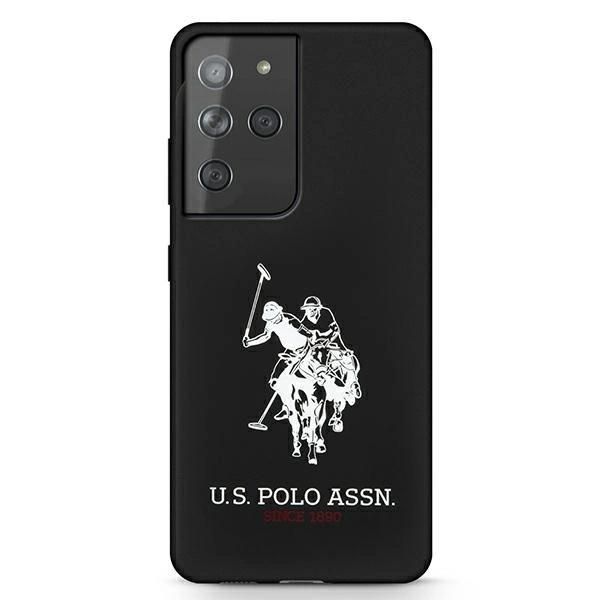 Us Polo Ushcs21Lslhrbk S21 Ultra G998Czarny/Black Silicone Logo-image
