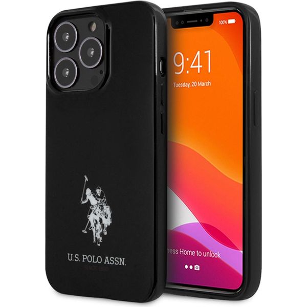 Us Polo Ushcp13Lumhk Iphone 13 Pro / 136,1 Czarny/Nero Custodia Rigida Cavalli Logo-image