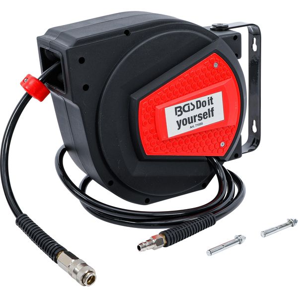 Tubo Flessibile Per Aria Compressa Con Avvolgitore | Automatico | 10 M + 1,5 M-image