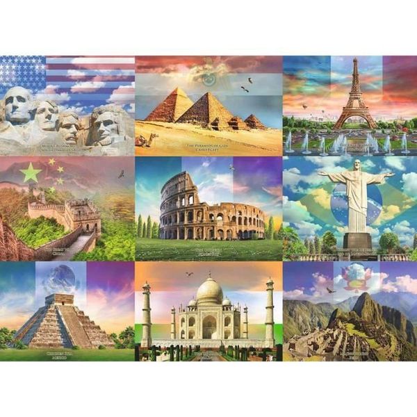 Children's Puzzle 200 P Xxl - Monuments Of The World - Ravensburger - Architecture And Monuments - From 8 Years Old-image