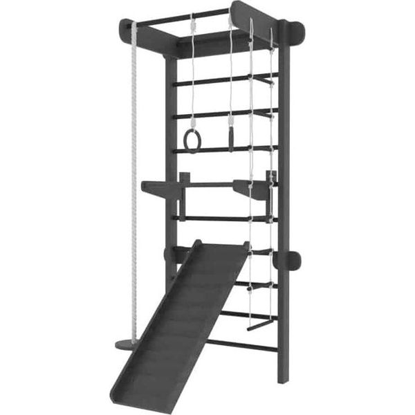 Barre Di Legno Per Bambini Nero | Parete Di Arrampicata | Struttura Di Arrampicata Per La Camera Dei Bambini-image