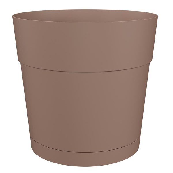Artevasi© Capri Fioriera Taupe Con Riserva D'acqua 30 Cm - Plastica-image
