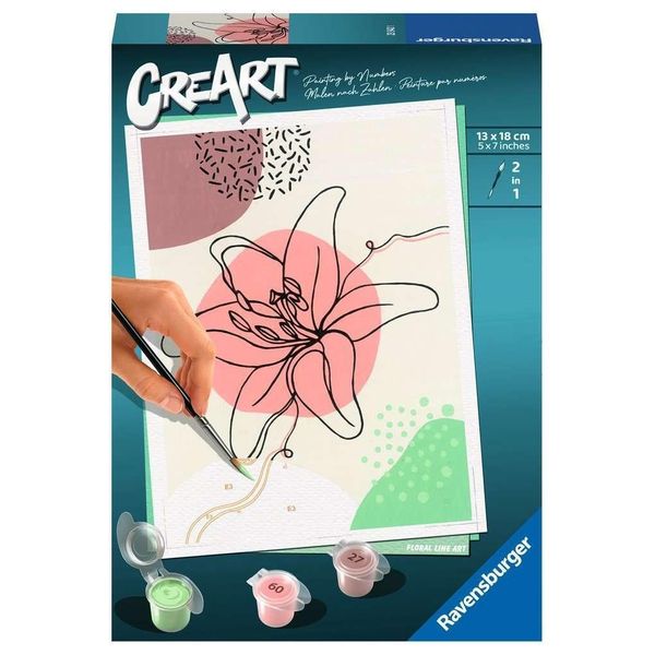 Ravensburger Painting By Numbers 23542 - Line Art Floreale - Dai 12 Anni In Su-image