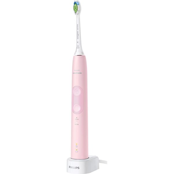 Philips 4500 Series Protectiveclean 4500 HX6836 Spazzolino Elettrico Sonico, Adulti, Spazzolino Sonico, Cura Quotidiana, Sbiancamento, 62000 Movimenti Al Minuto, Rosa, 2 Min-image