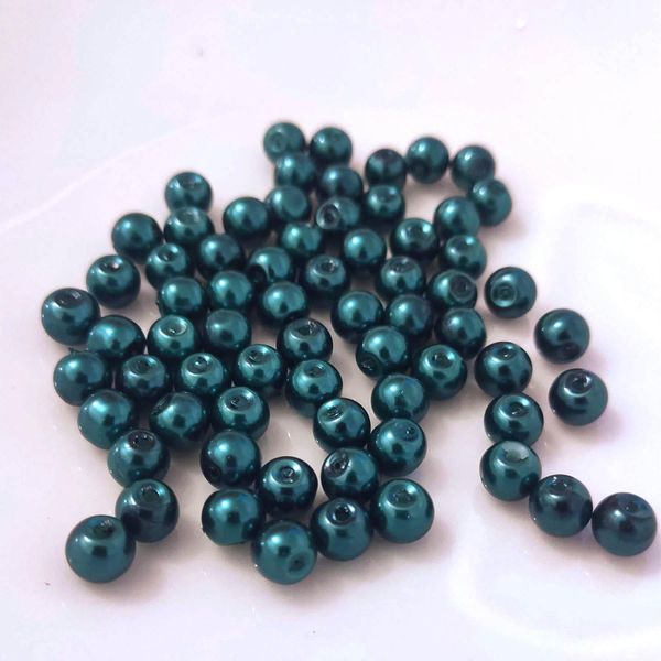 Perline Di Vetro - Tipo "Rotondo"" - 12G - 2 Mm - Turchese Scuro"-image